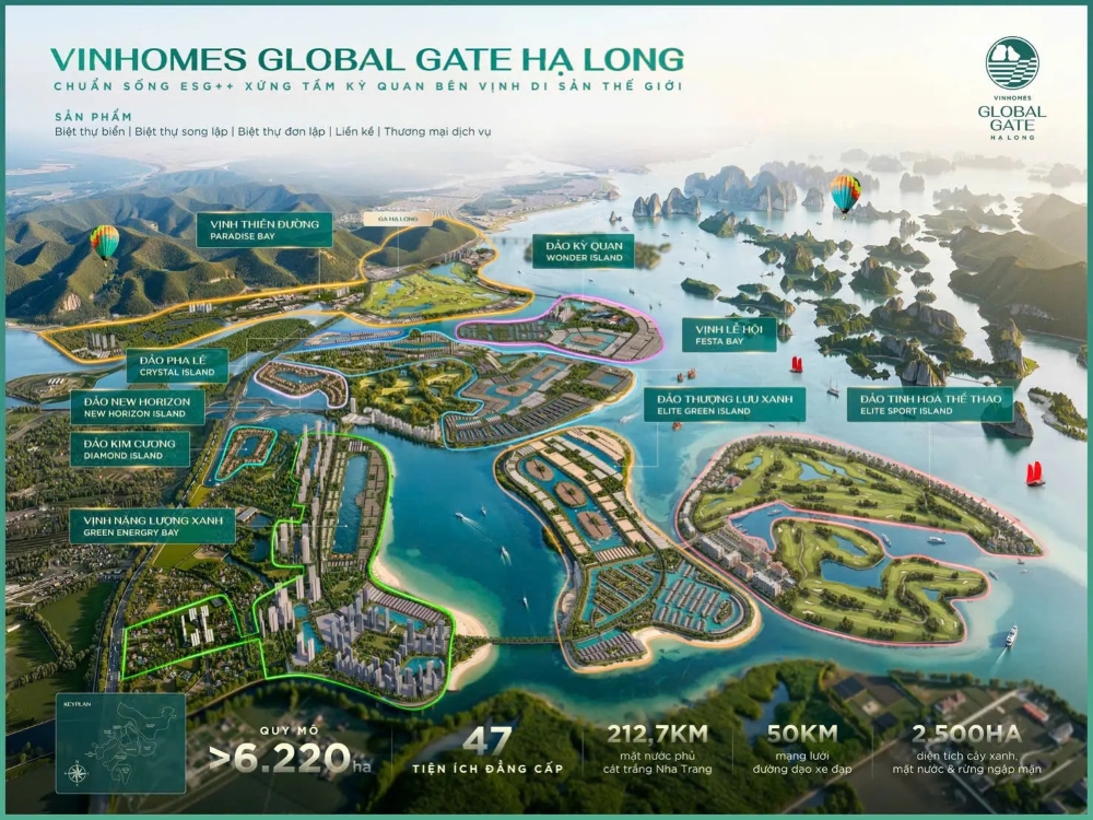 Vịnh Thiên Đường Vinhomes Global Gate sở hữu vị trí chiến lược và khả năng kết nối vùng vượt trội